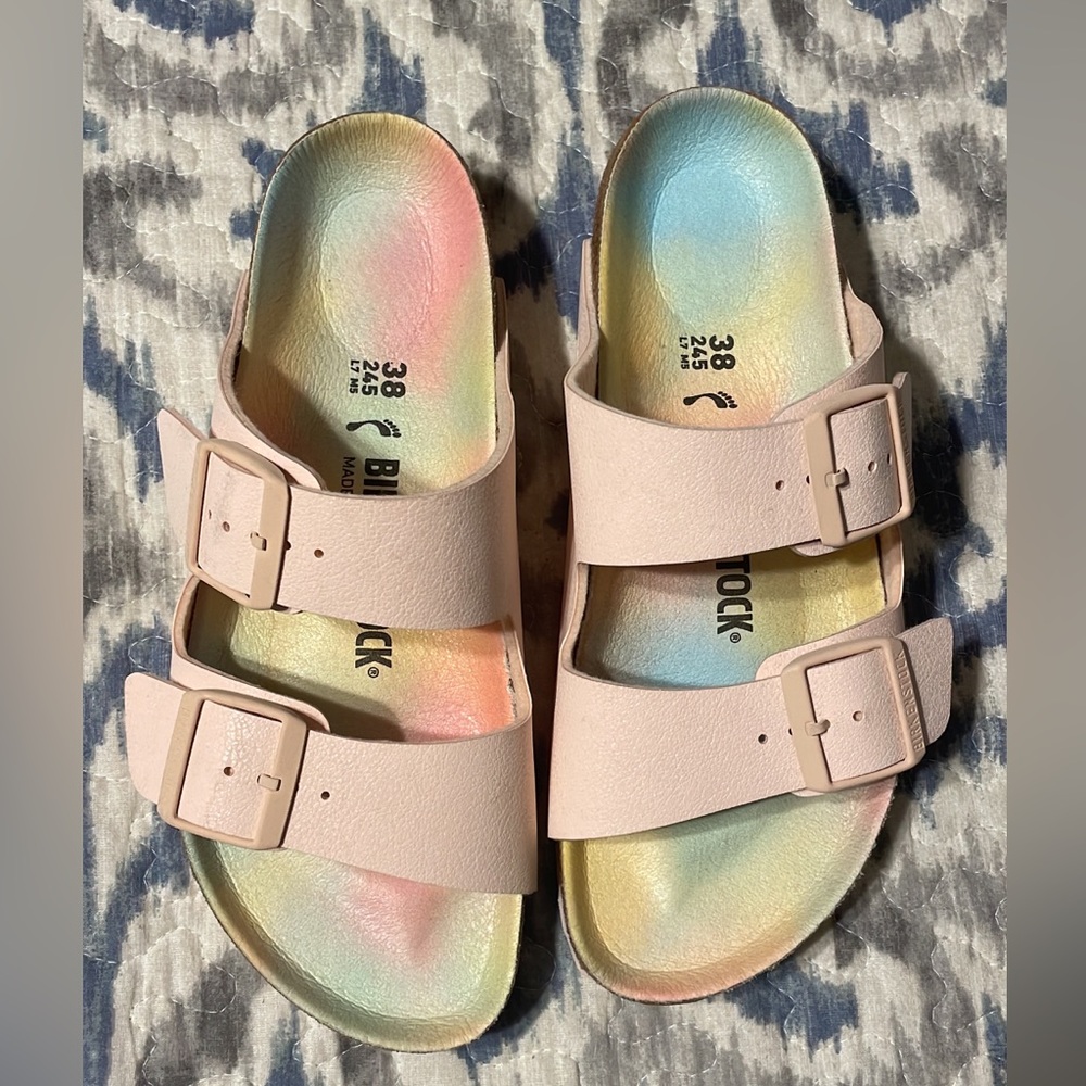 NWOT Birkenstock Pastel Rainbow